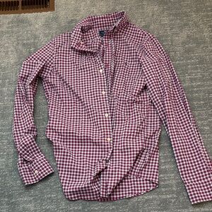 Vineyard Vines Red and White Plaid Shirt